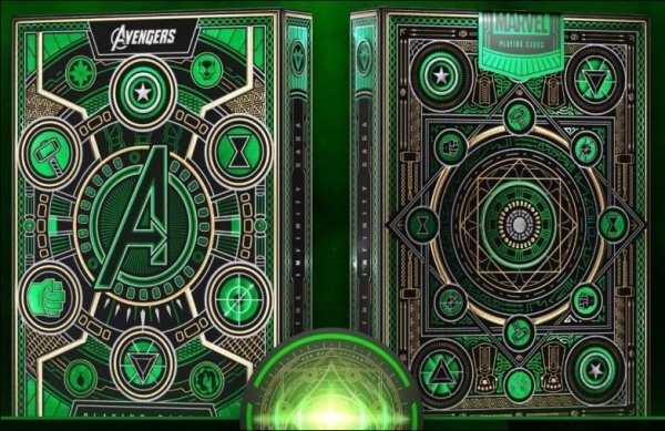 Bicycle Karty Avengers talia zielona