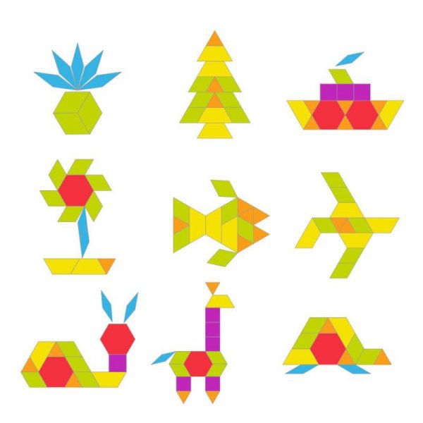 iWood Gra układanka Motyl tangram w puszce