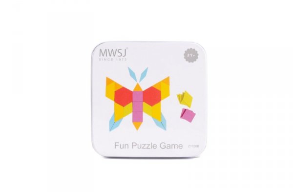 iWood Gra układanka Motyl tangram w puszce