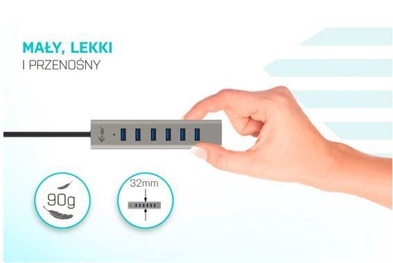 i-tec Hub USB-C Charging Metal HUB 7 Port