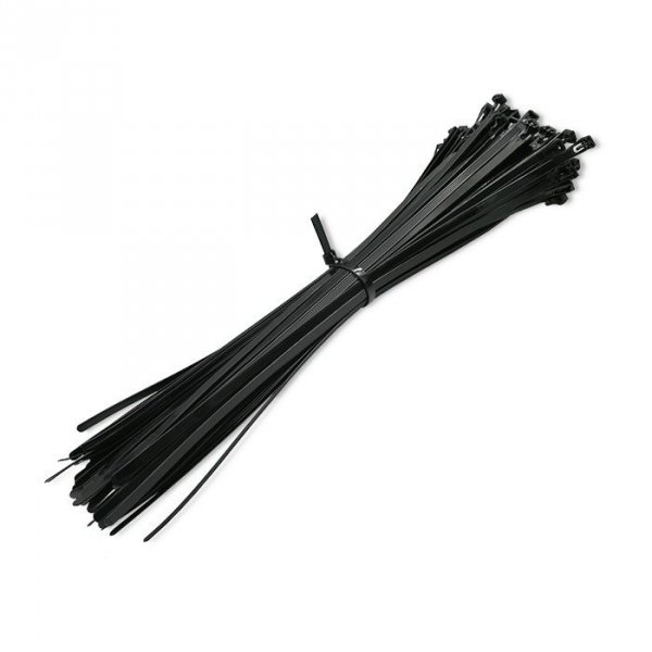 Qoltec Opaski zaciskowe wielorazowe/trytytki | 7.2*450mm | Nylon UV |   Czarne
