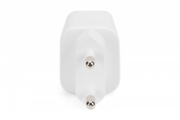 Digitus Ładowarka sieciowa zasilacz 1x USB-A 12W 1x USB-C 18W PD 3.0 max. 30W Biała
