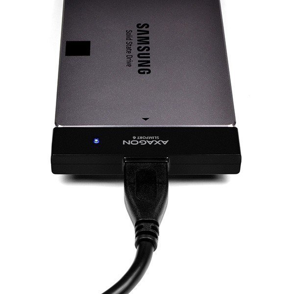 AXAGON ADSA-1S6 Adapter USB 3.0 - SATA 6G do szybkiego przyłączenia 2.5&quot; SSD/HDD, z pudełkiem