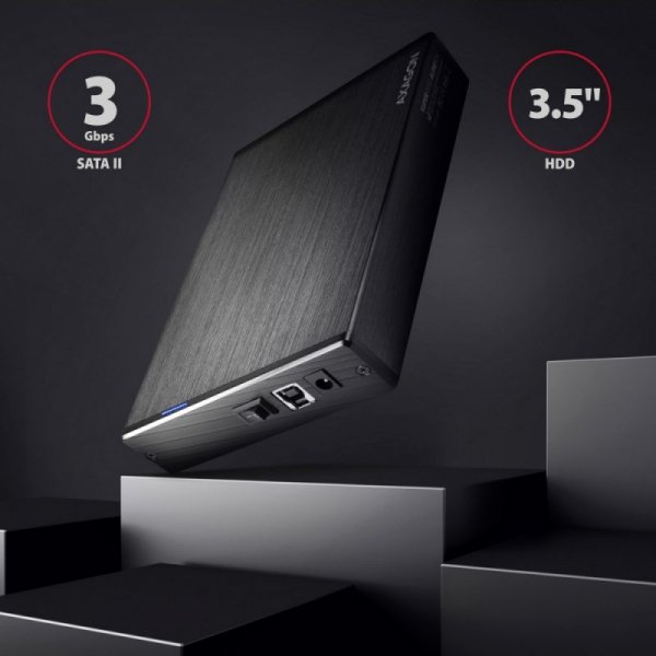 AXAGON EE35-XA3 Obudowa zewnętrzna aluminiowa, USB 3.2 Gen 1 SATA 3G 3.5&quot;
