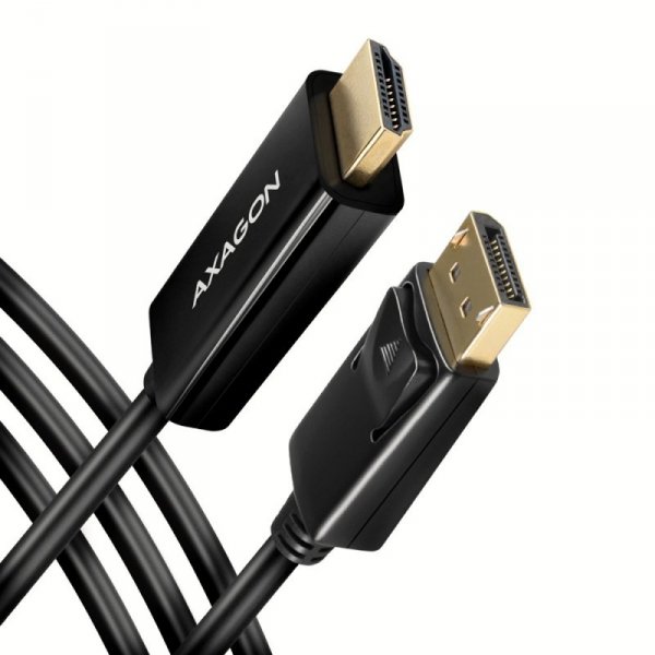 AXAGON RVD-HI14C2 Adapter aktywny DisplayPort -&gt; HDMI 1.4, 4K/30Hz, kabel 1,8m