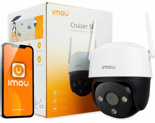 IMOU Kamera Cruiser SE + 4MP IPC-S41FEP,samrt night color, H.264,           Up to 20 fps Frame Rate, Two-way talk, Human Detecti