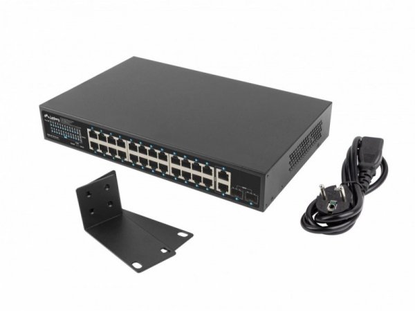 Lanberg Switch 24x1GB POE+ 2xGB 2x rack 19&#039;&#039; gigabit ethernet 250W