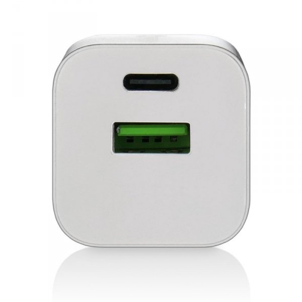 everActive Ładowarka USB/USB-C QC3.0 30W technologia GaN Biała