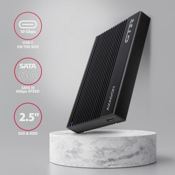 AXAGON EE25-GTR Obudowa zewnętrzna aluminiowa USB3.2 Gen 2 - SATA 6G 2.5&quot; SSD/HDD