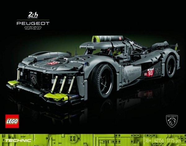 LEGO Technic 42156 PEUGEOT 9X8 24H Le Mans Hybrid Hypercar