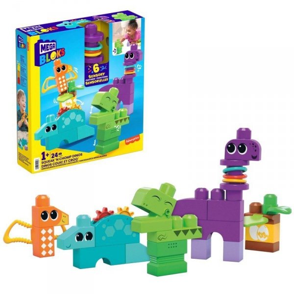 Mega Bloks Klocki aktywizujące dinozaury