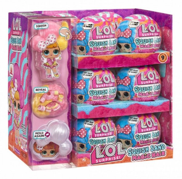 MGA L.O.L. Piasek Kinetyczny Tots display 12 sztuk