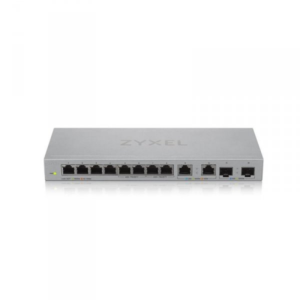 Zyxel Przełącznik 12-Port Gigabit Unmanaged Switch with 8-Port 1G +                        2-Port 2.5G + 2-Port SFP+ XGS1010-12-