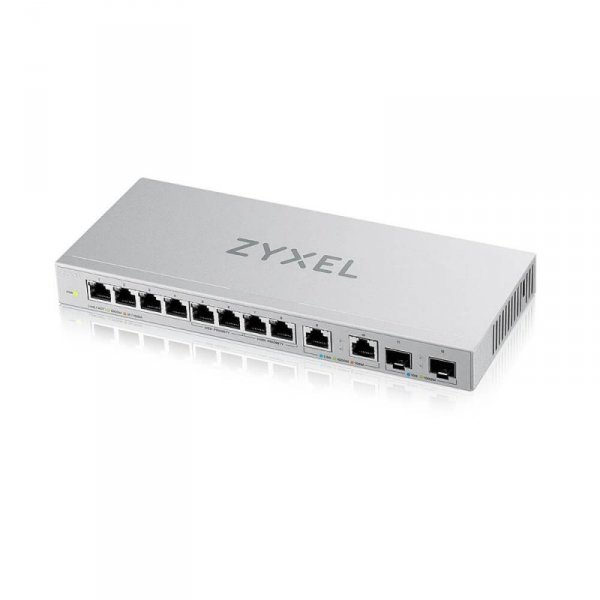 Zyxel Przełącznik 12-Port Gigabit Unmanaged Switch with 8-Port 1G +                        2-Port 2.5G + 2-Port SFP+ XGS1010-12-