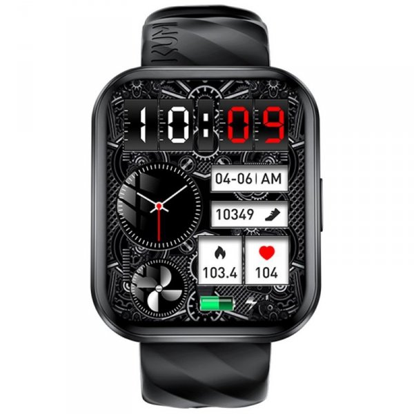 Kumi Smartwatch KU6 Meta 1.96 cala 260 mAh czarny