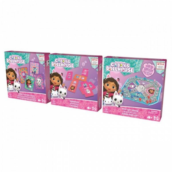 Spin Master Zestaw gier Koci Domek Gabi 3 gry