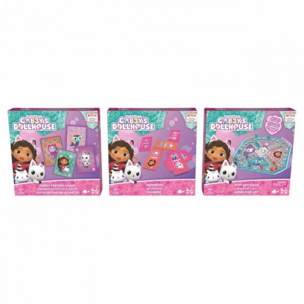 Spin Master Zestaw gier Koci Domek Gabi 3 gry