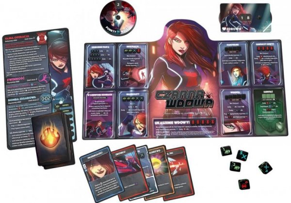 Lucky Duck Games Gra Dice Throne Marvel Box 2 Czarna Pantera, Kapitan Marvel, Doktor Strange, Czarna Wdowa
