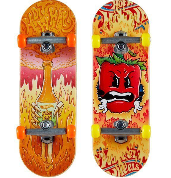 Hot Wheels Zestaw Skate Skatebox z deskorolkami, Spice