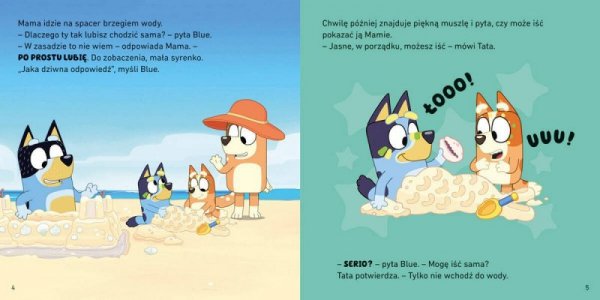 Harper Collins Książeczka Bluey. Plaża. Moja czytanka