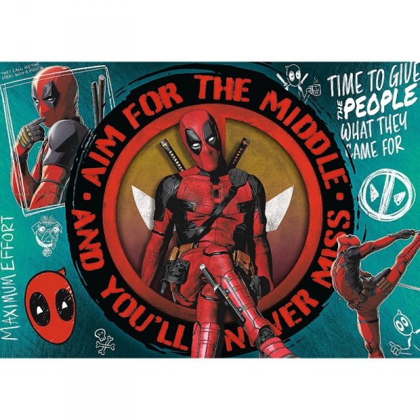 Trefl Puzzle 1000 elementów Premium Plus Deadpool Marvel