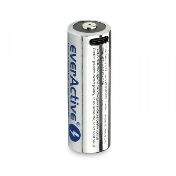 everActive Akumulator 18500 3,7V Li-ion 2100 mAh USB-C