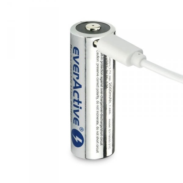 everActive Akumulator 18500 3,7V Li-ion 2100 mAh USB-C