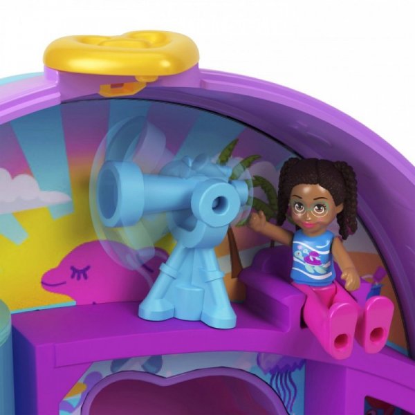 Mattel Zestaw figurek Polly Pocket Akwarium Delfina Zestaw kompaktowy