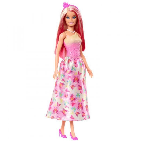 Mattel Lalka Barbie Księżniczka z długimi włosami, różowo-blond