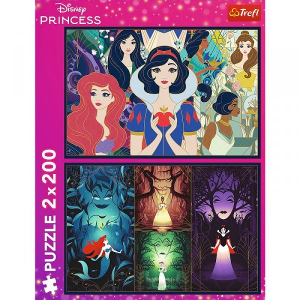 Trefl Puzzle 2x200 elementów Czarujące Księżniczki Disney Princess