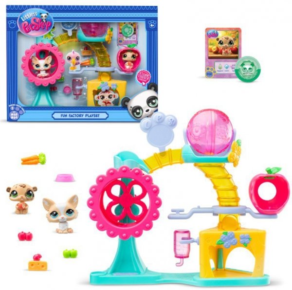 Tm Toys Littlest Pet Shop Zestaw Fabryka zabawy z 2 figurkami