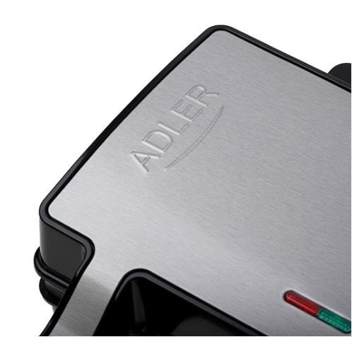 Adler Opiekacz do kanapek 2w1 AD 3073 inox-czarny