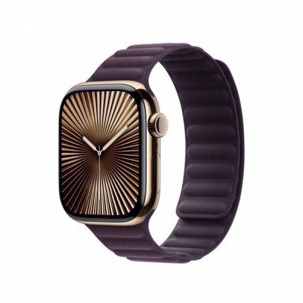 Apple Pasek karbowany magnetyczny w kolorze jeżyny do koperty 42 mm - rozmiar S/M