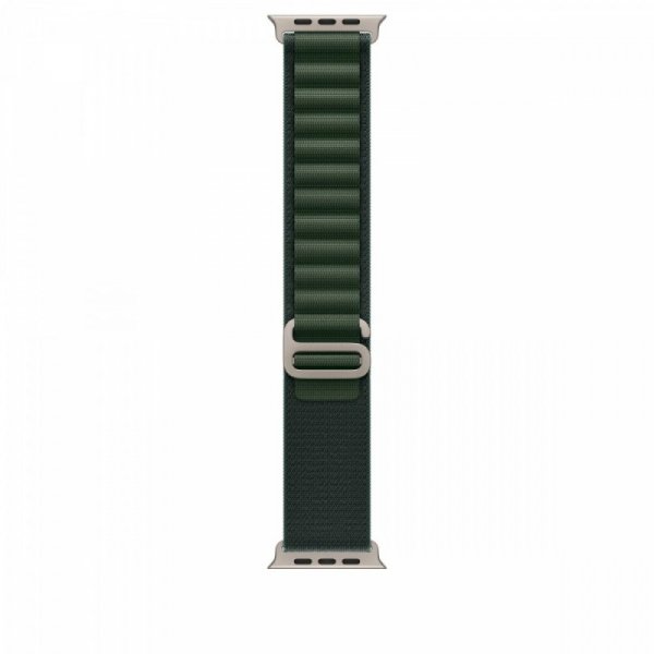 Apple Opaska Alpine w kolorze ciemnozielonym do koperty 49 mm - rozmiar L - elementy z tytanu w kolorze naturalnym