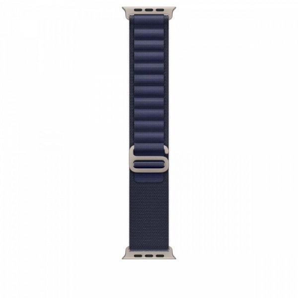 Apple Opaska Alpine w kolorze granatu do koperty 49 mm - rozmiar S - elementy z tytanu w kolorze naturalnym