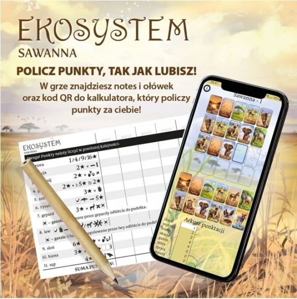 Nasza księgarnia Gra Ekosystem 3 - Sawanna