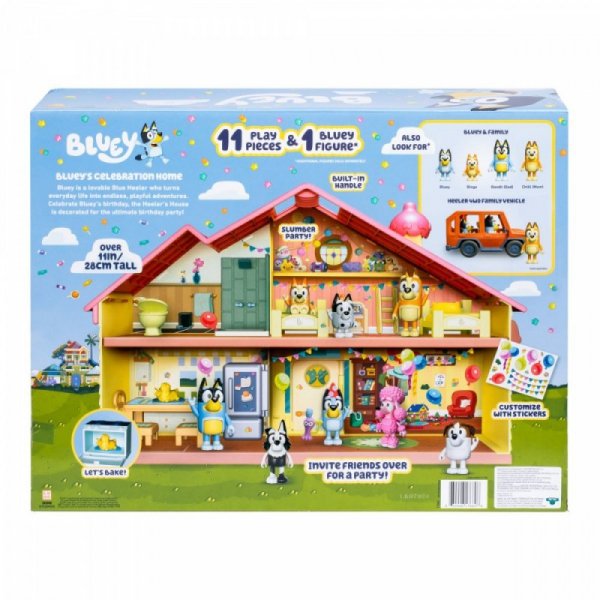Tm Toys Zestaw z figurką Bluey Dom Rodzinny Celebration
