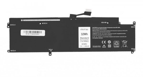 Mitsu Bateria XCNR3 do Dell Latitude E7370 7370 - 7.6V 4200 mAh (32 Wh) 7.6V (7.4V)