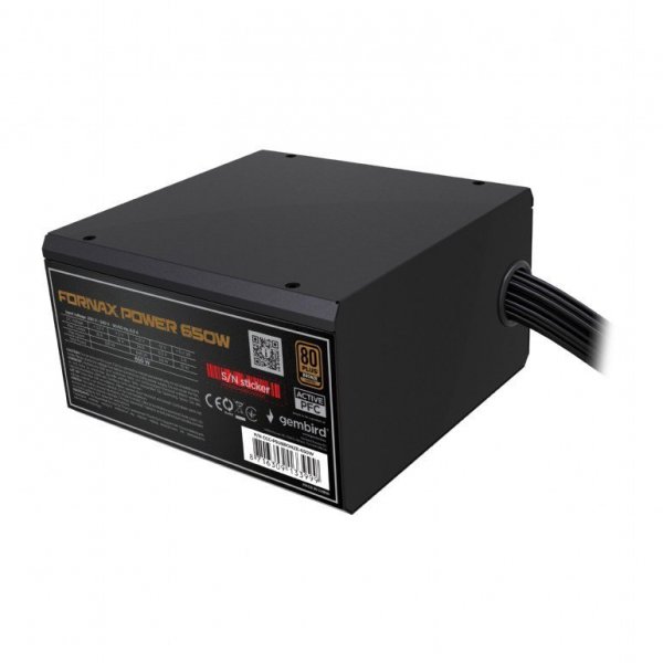 Gembird Zasilacz ATX o mocy 750W aktywne PFC 12 cm fan 80+Bronze industrial