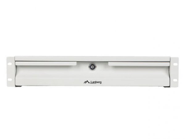 Lanberg Szuflada do szaf 19 cali 2U 360mm szara 2U/483x360mm udźwig do 90kg montaż 4 punktowy