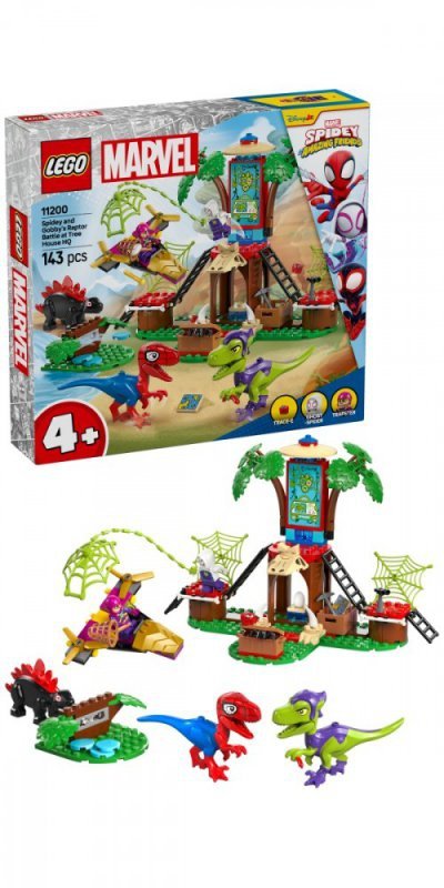 LEGO Klocki SPIDEY 11200 Bitwa Spidey&#039;ego i Gobby&#039;ego przy domku na drzewie