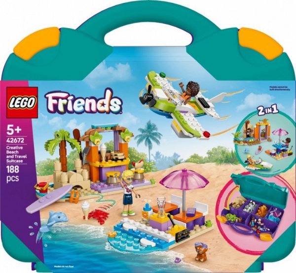 LEGO Klocki Friends 42672 Kreatywna walizka plażowa