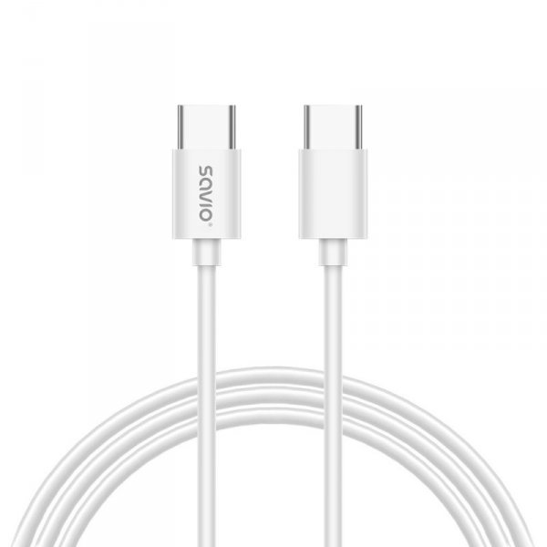 Savio Ładowarka sieciowa LA-10 30W Quick Charge Power Delivery 3.0 Biała + Kabel