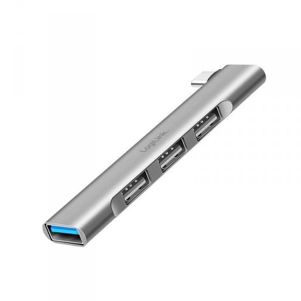 LogiLink Smukły HUB USB-C do 1x USB-A 3.0 3xUSB-A 2.0