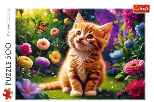 Trefl Puzzle 500 elementów Uroczy kotek