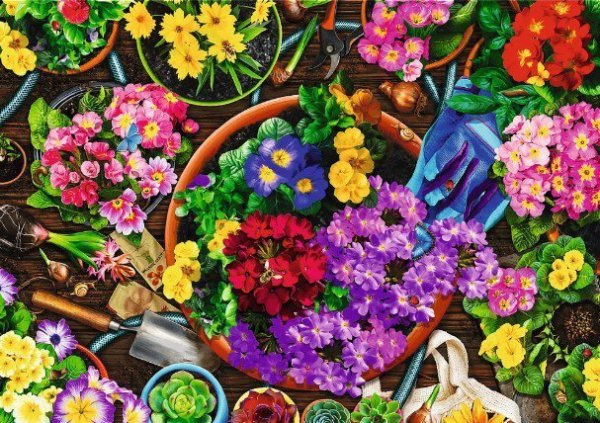 Trefl Puzzle 2x500 elementów Prace w ogrodzie