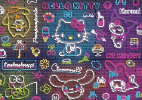 Trefl Puzzle 500 elementów Hello Kitty Neon