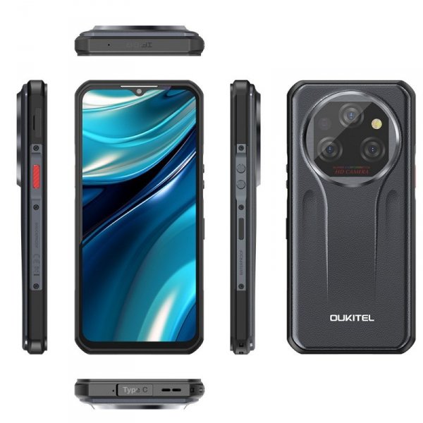 OUKITEL Smartfon WP39 5G 6/256GB IP69K Szary