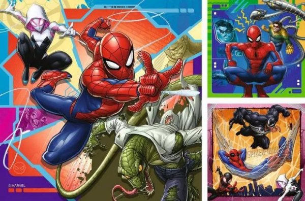 Ravensburger Polska Puzzle 3x49 elementów Spiderman