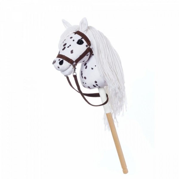Tootiny Koń na kiju Hobby Horse HOPPIHORSE A4 Leopard - biały, maść tarantowata